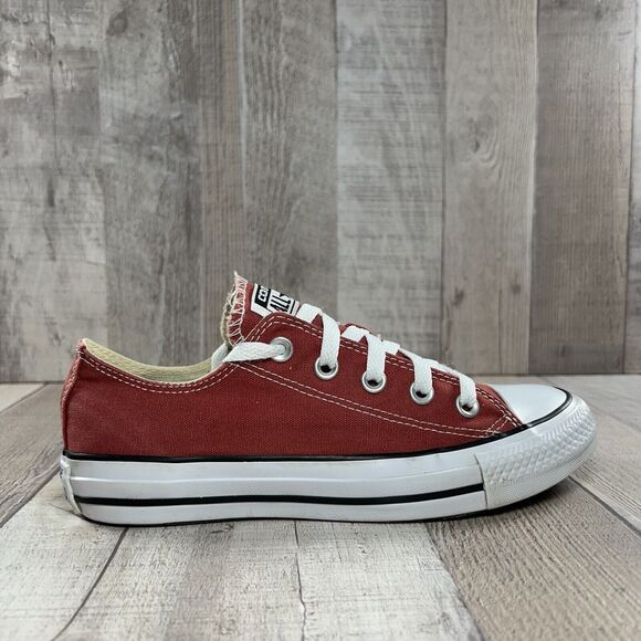 Converse Womens Chuck Taylor All Star Ox Sneaker Shoe Canvas Cinnabar Red Size 6 - Picture 9 of 16